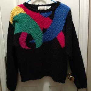 **HOST PICK** Womens Import Workshop Vintage Black Sweater Sz L